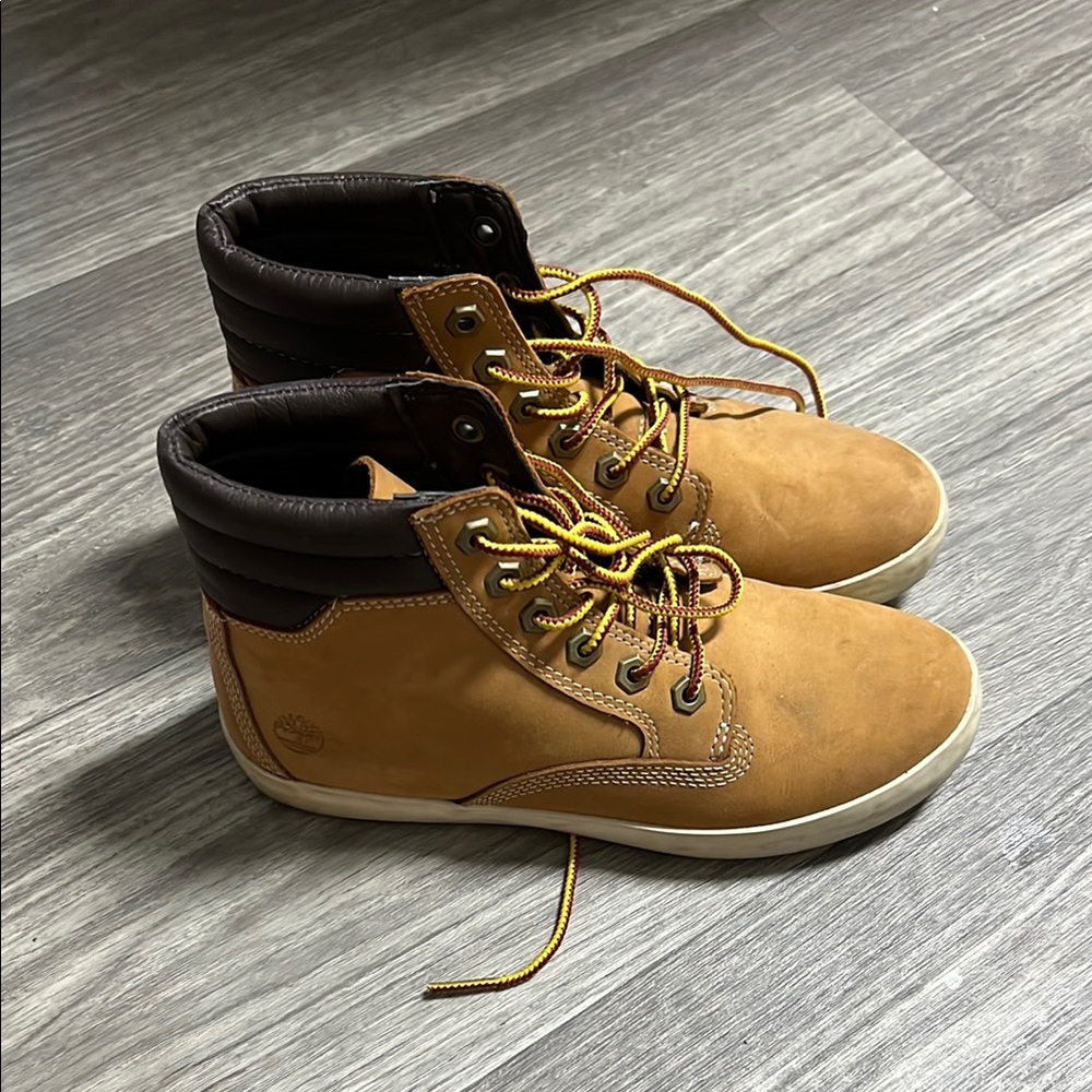 Timberland Tan and Brown Rugged Boots with Ankle Support